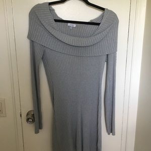 Off the shoulder sweater dress